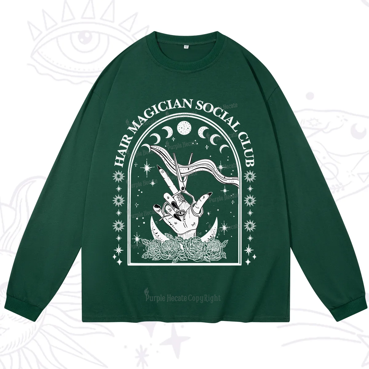 Purplehecate Hair Magician Social Club Collective Long Sleeve T-Shirt