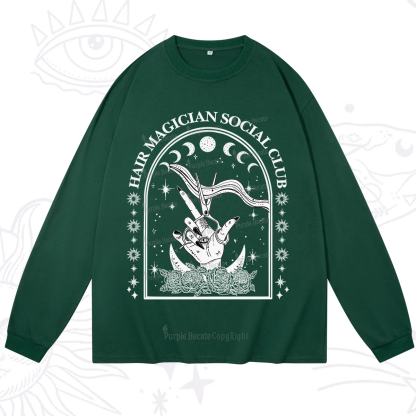 Purplehecate Hair Magician Social Club Collective Long Sleeve T-Shirt