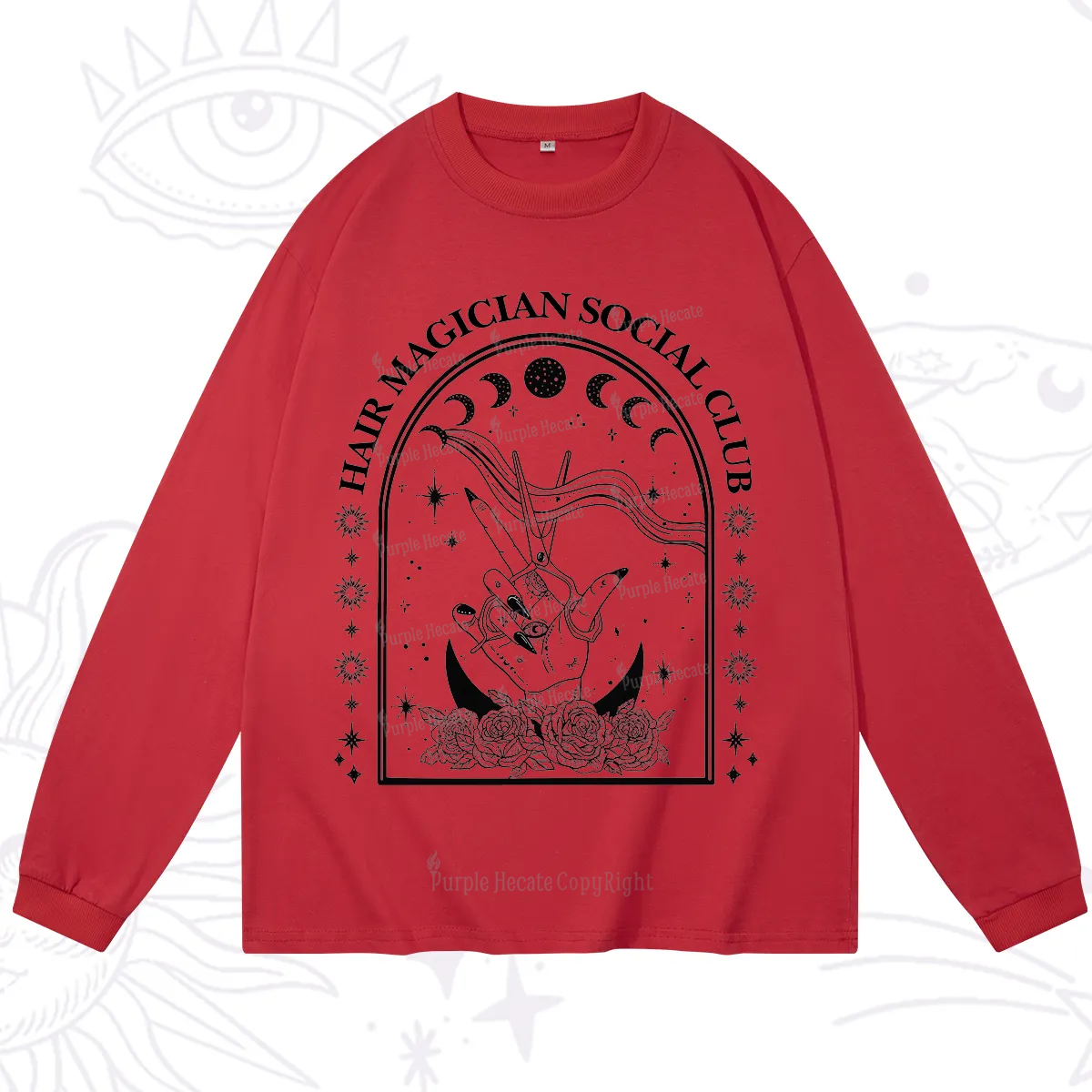 Purplehecate Hair Magician Social Club Collective Long Sleeve T-Shirt