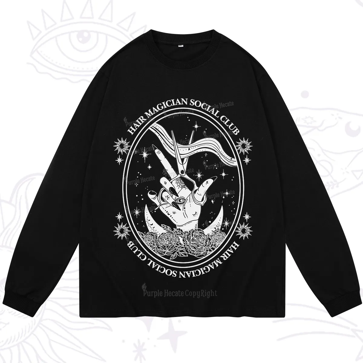 Purplehecate Hair Magician Social Club Long Sleeve T-Shirt