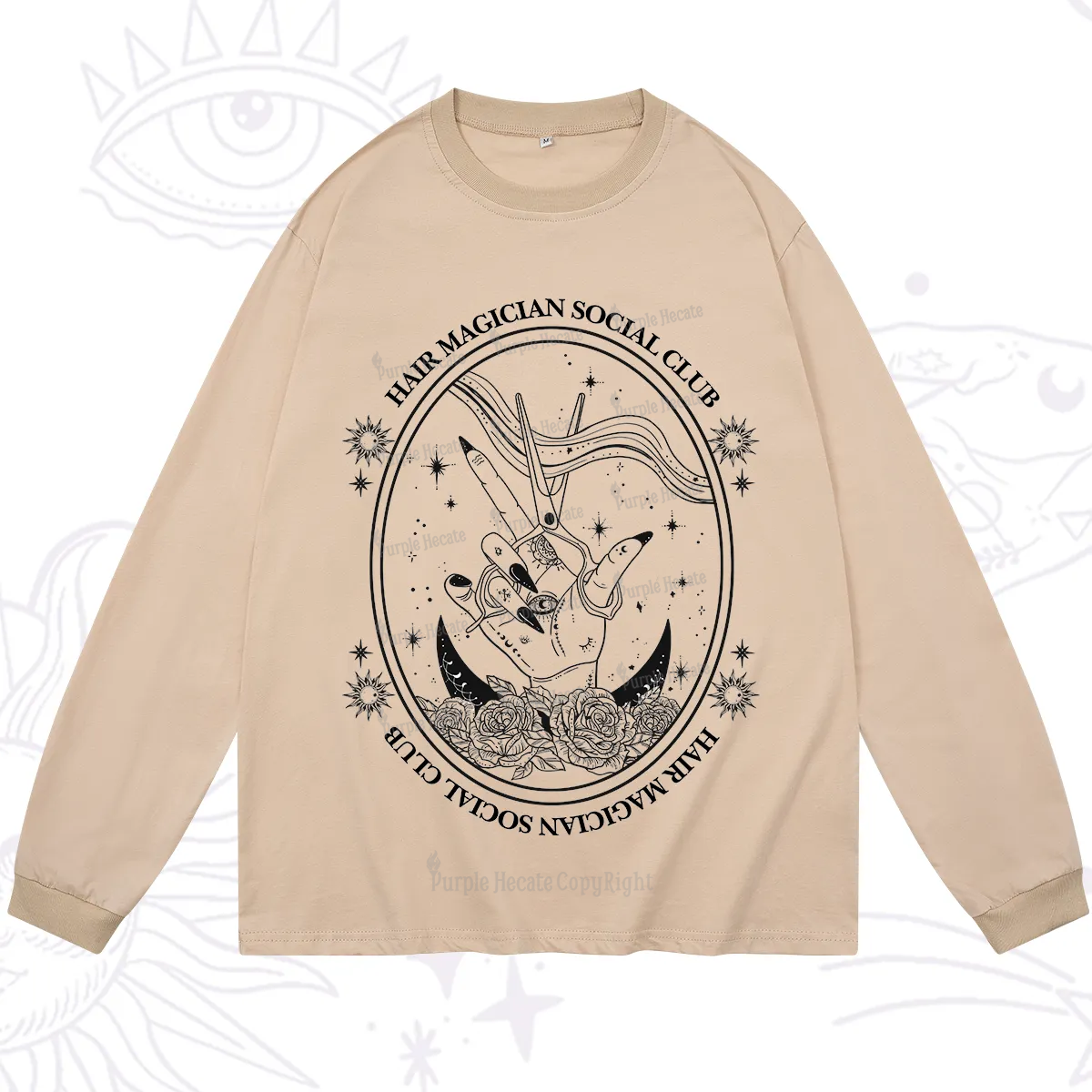 Purplehecate Hair Magician Social Club Long Sleeve T-Shirt