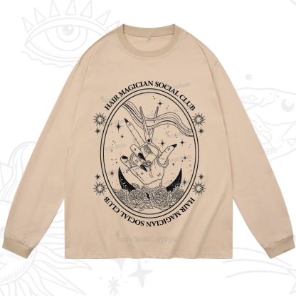 Purplehecate Hair Magician Social Club Long Sleeve T-Shirt