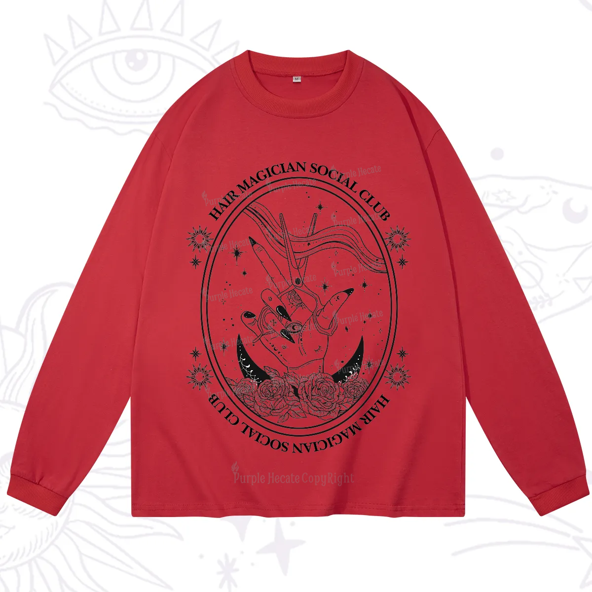 Purplehecate Hair Magician Social Club Long Sleeve T-Shirt