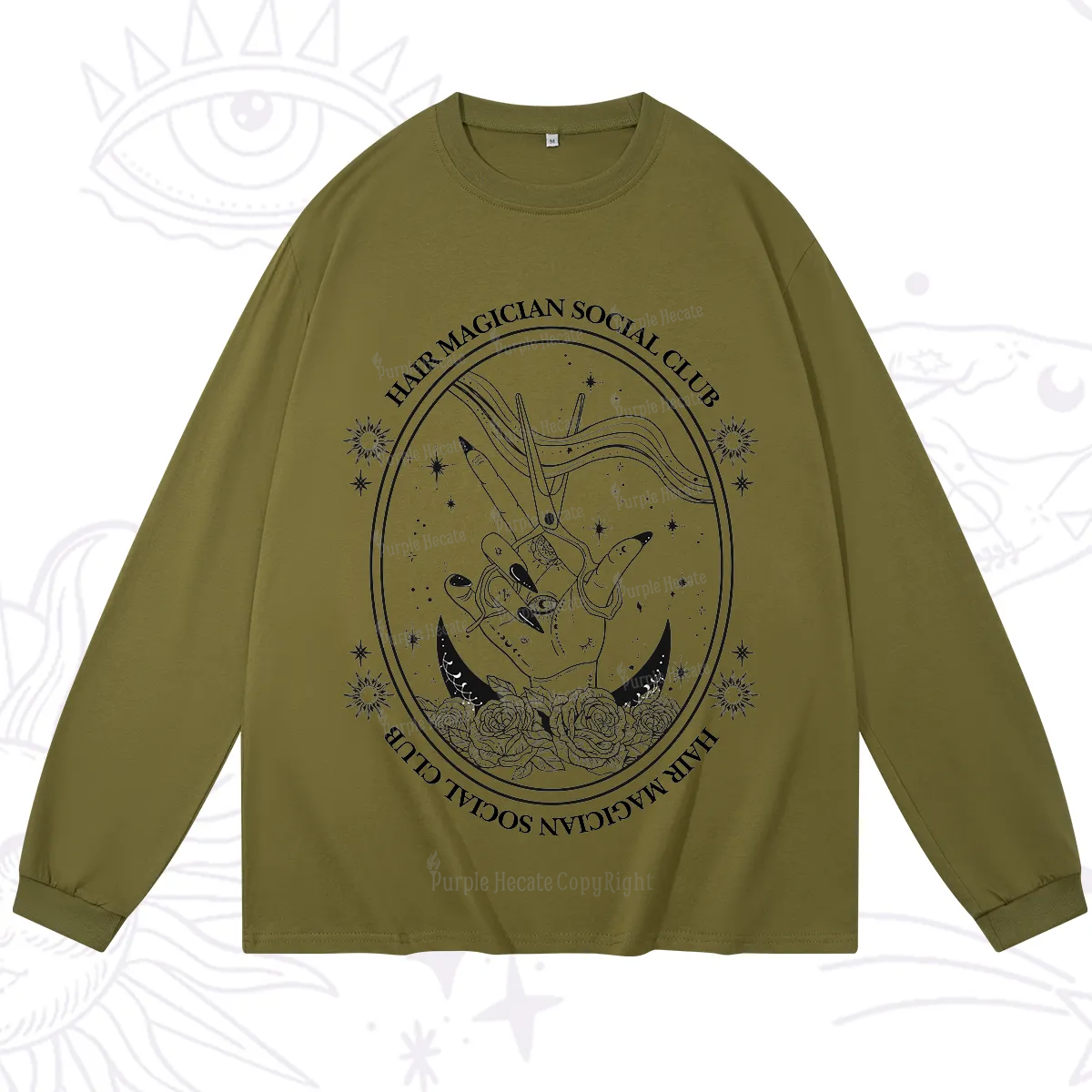 Purplehecate Hair Magician Social Club Long Sleeve T-Shirt
