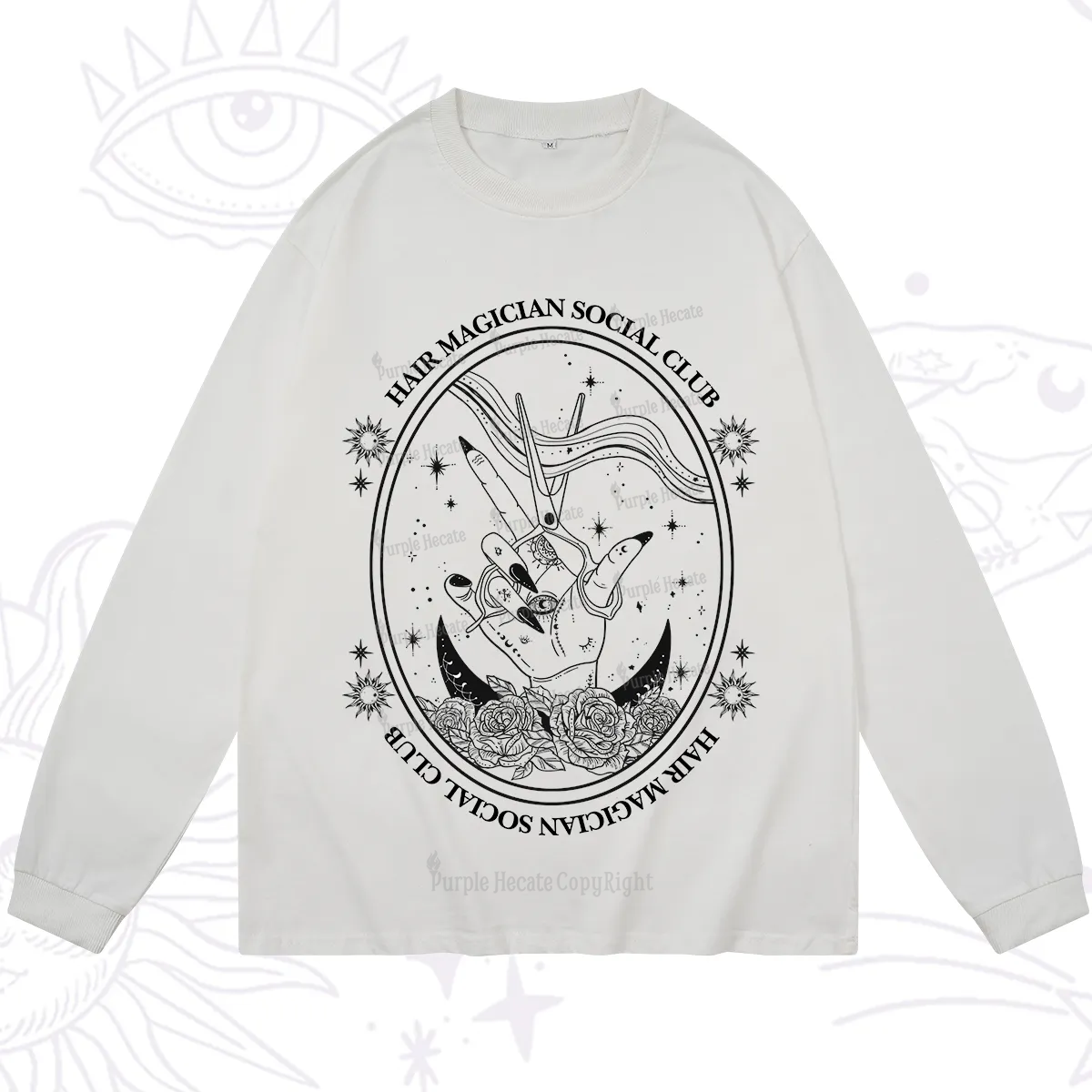 Purplehecate Hair Magician Social Club Long Sleeve T-Shirt