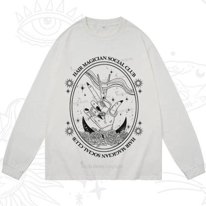 Purplehecate Hair Magician Social Club Long Sleeve T-Shirt