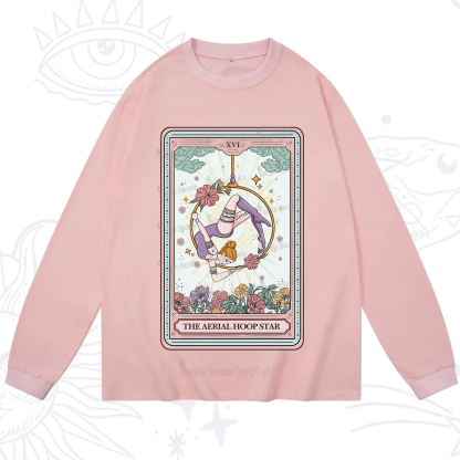 Purplehecate The Aerial Hoop Star Tarot Card Long Sleeve T-Shirt