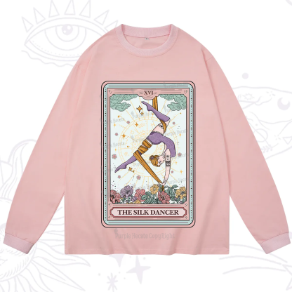 Purplehecate The Aerial Hoop Star Tarot Card Long Sleeve T-Shirt