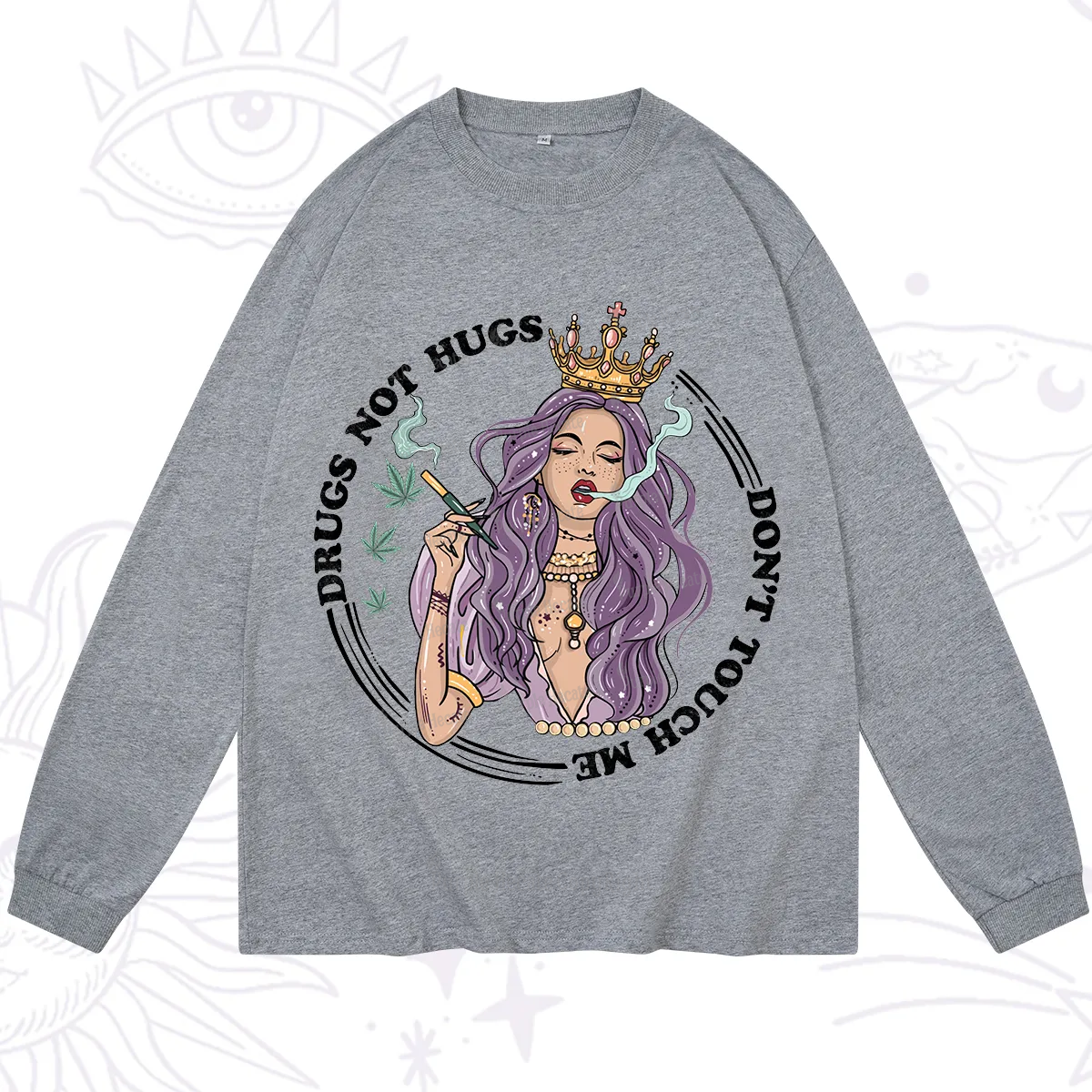 Purplehecate Weed Be Sarcastic Long Sleeve T-Shirt
