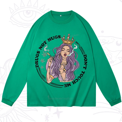 Purplehecate Weed Be Sarcastic Long Sleeve T-Shirt