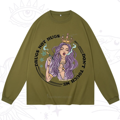 Purplehecate Weed Be Sarcastic Long Sleeve T-Shirt