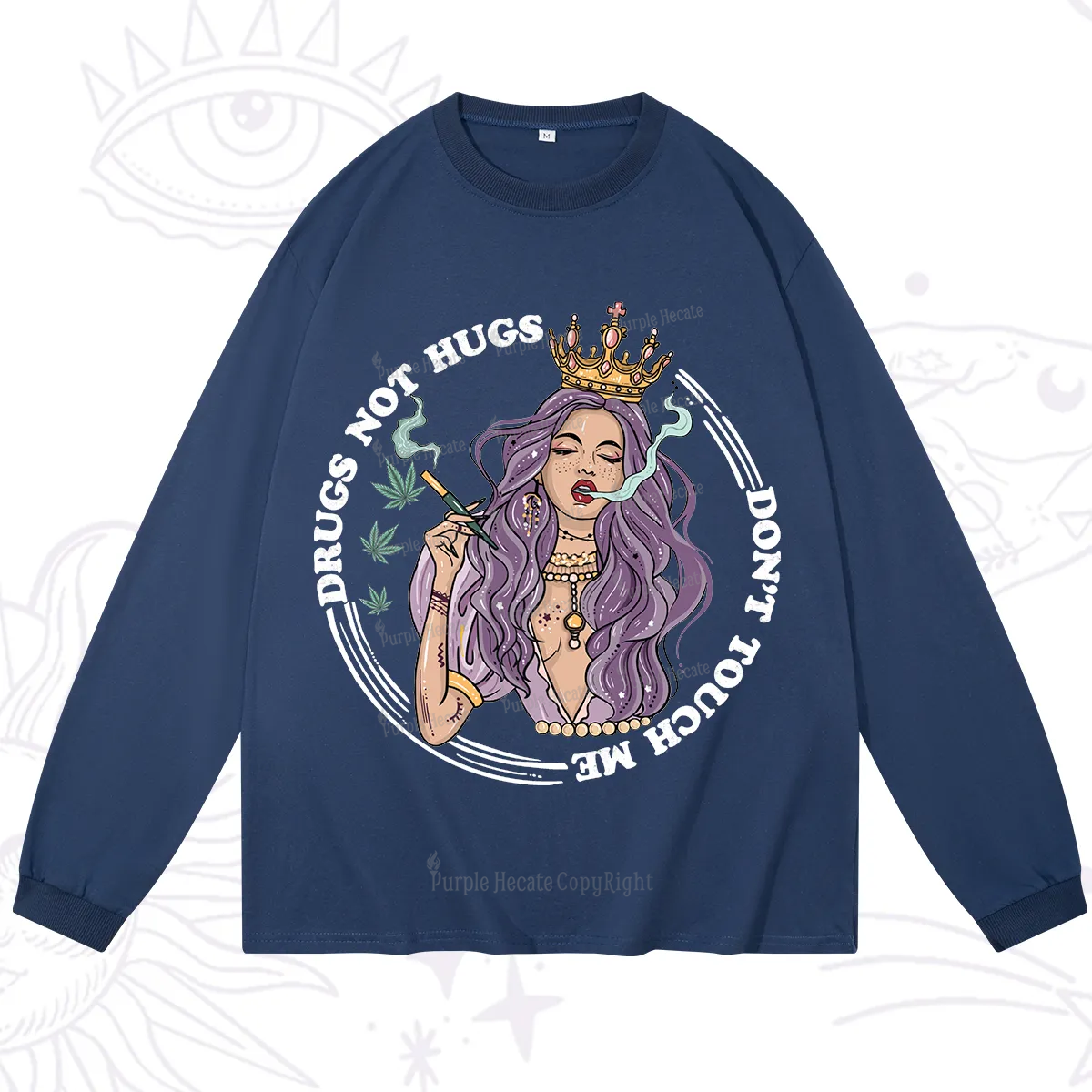 Purplehecate Weed Be Sarcastic Long Sleeve T-Shirt