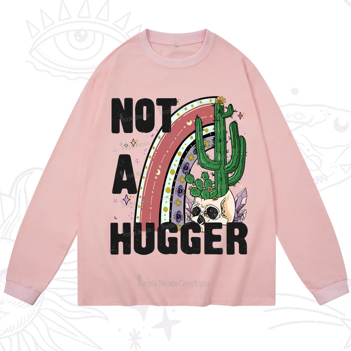 Purplehecate Not A Hugger Long Sleeve T-Shirt