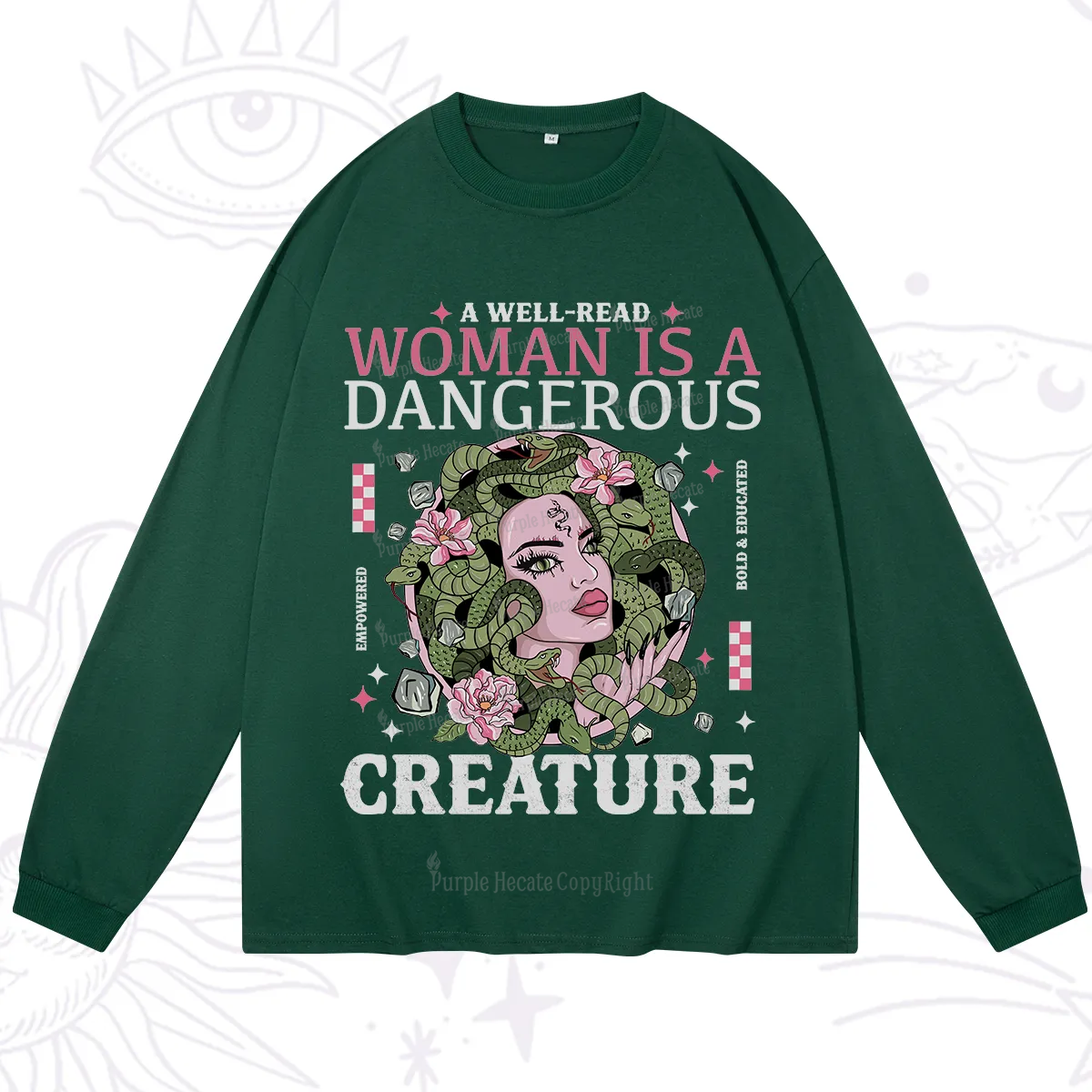 Purplehecate A Well Read Woman Is A Dangerous Long Sleeve T-Shirt