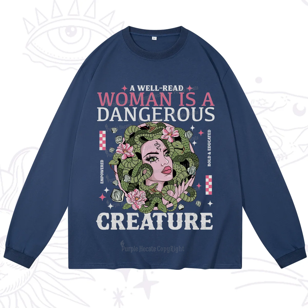 Purplehecate A Well Read Woman Is A Dangerous Long Sleeve T-Shirt