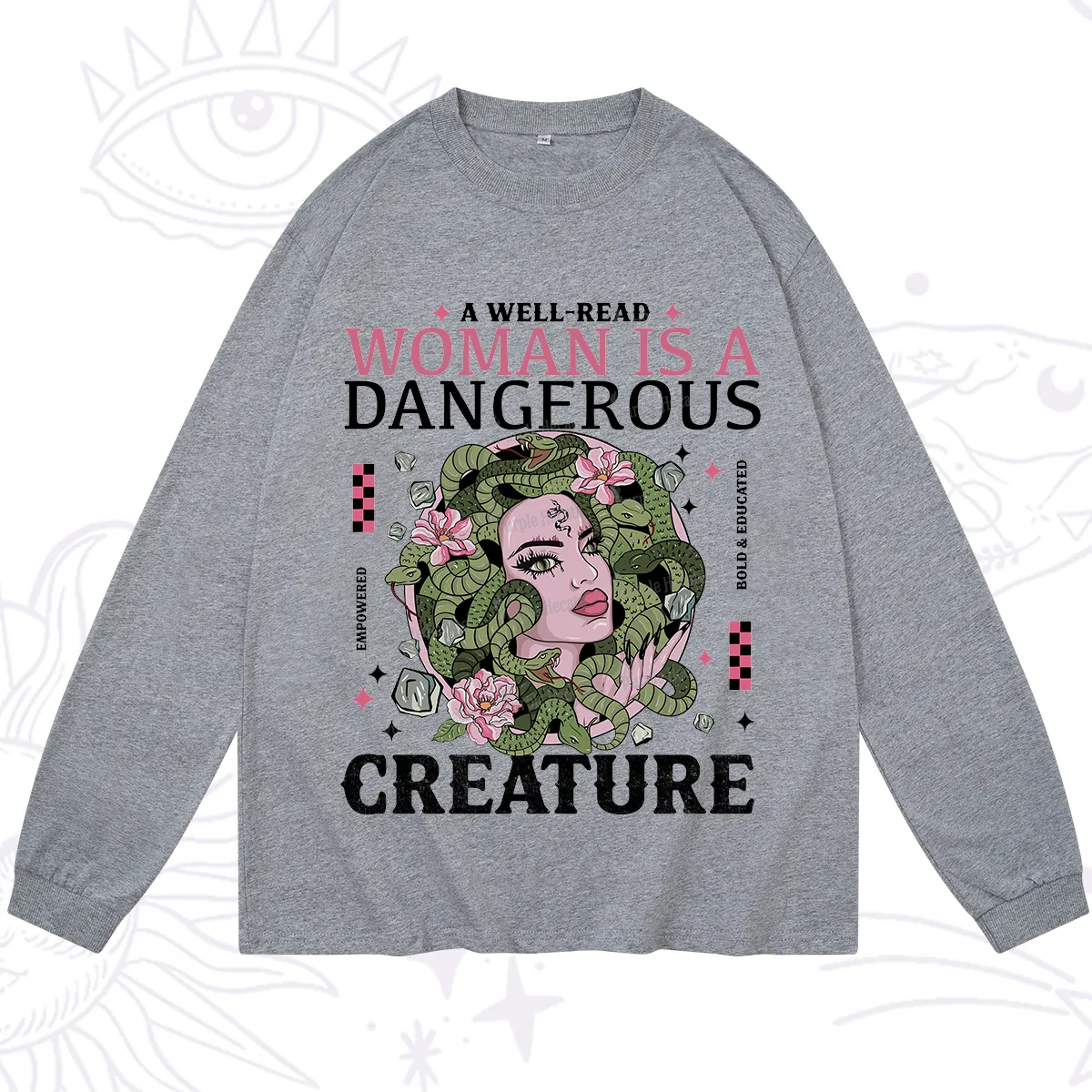 Purplehecate A Well Read Woman Is A Dangerous Long Sleeve T-Shirt