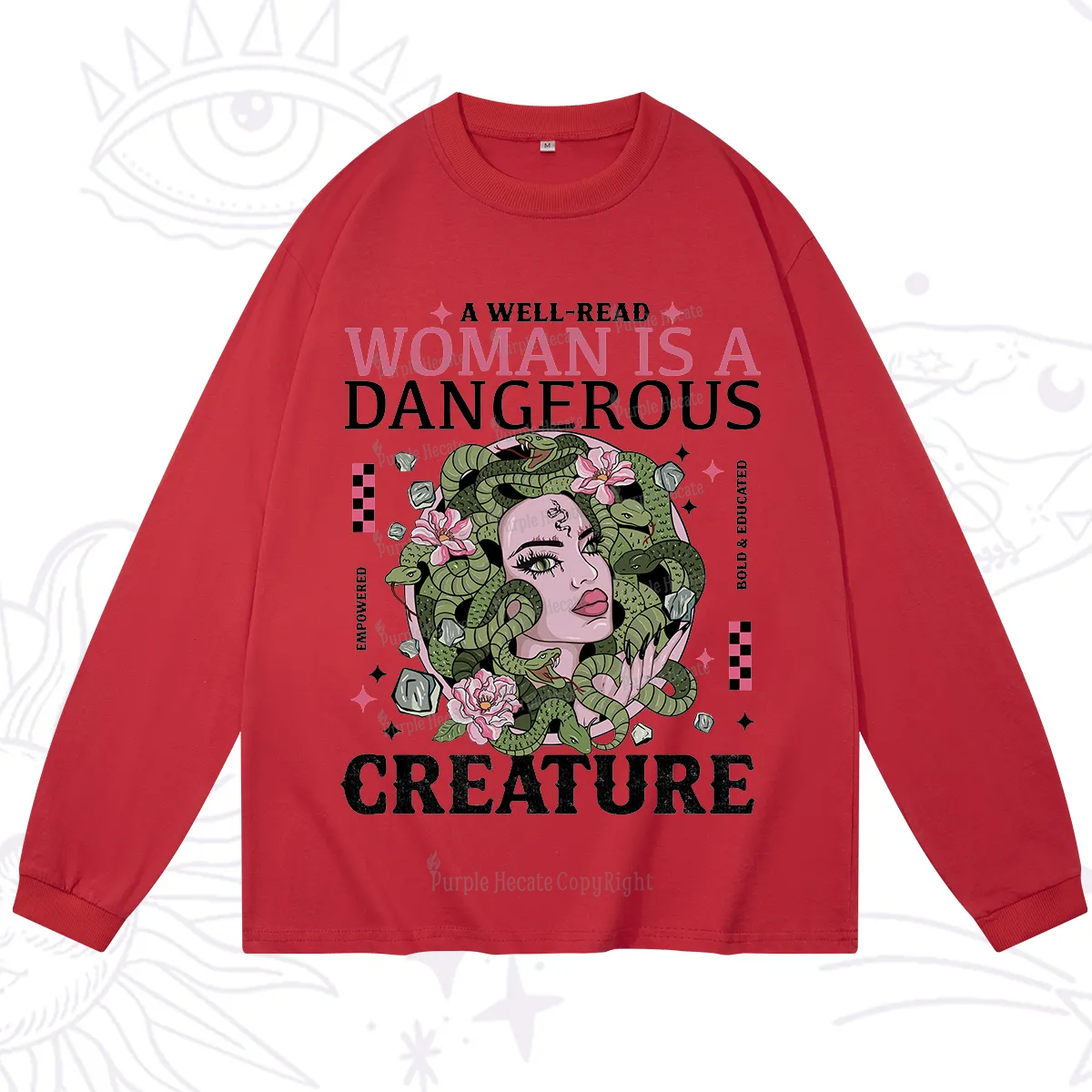 Purplehecate A Well Read Woman Is A Dangerous Long Sleeve T-Shirt