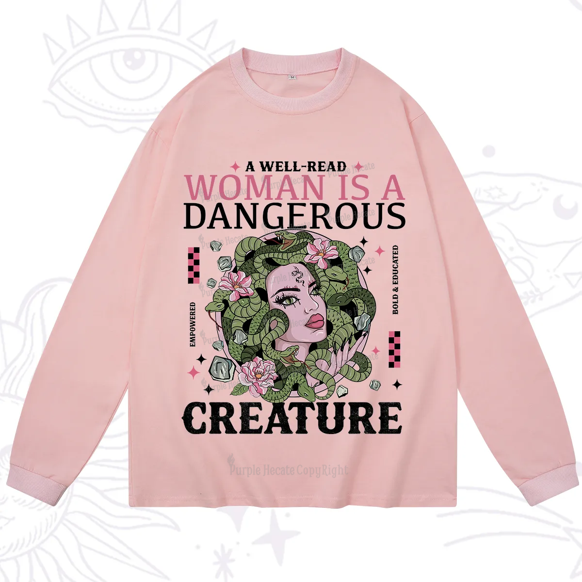 Purplehecate A Well Read Woman Is A Dangerous Long Sleeve T-Shirt