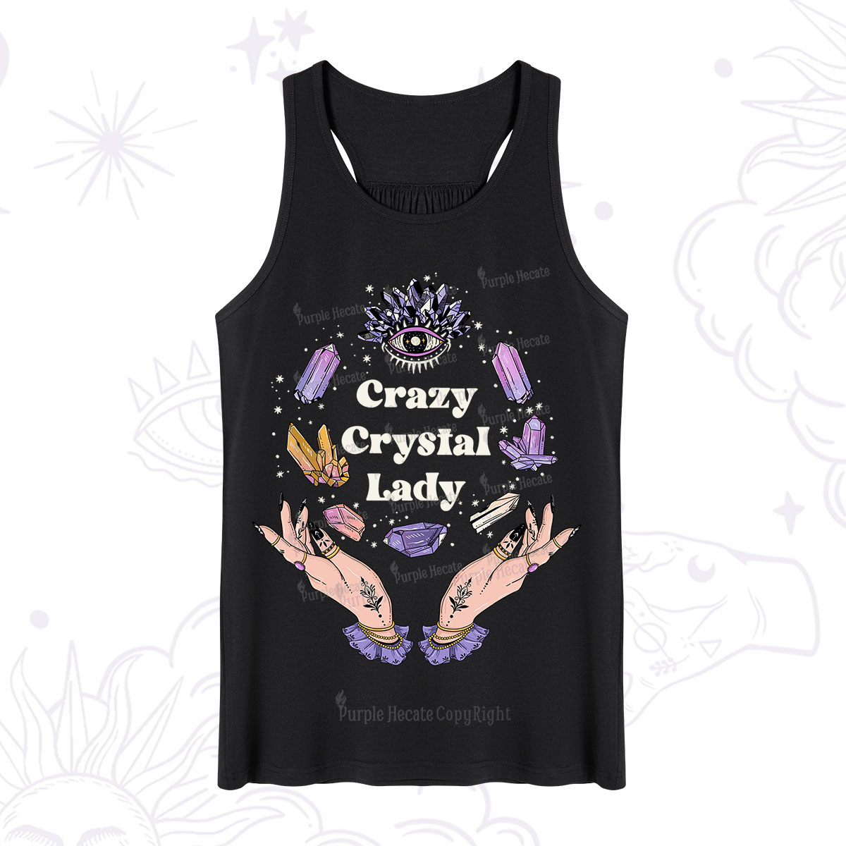 Purplehecate Crazy Crystal Lady Tank