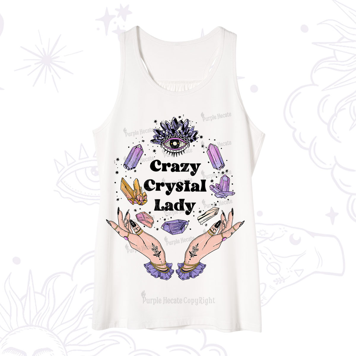 Purplehecate Crazy Crystal Lady Tank