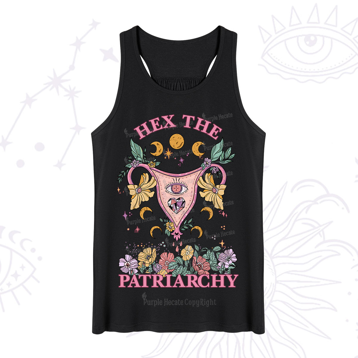 Purplehecate Hex the Patriarchy Feminist Power Tank