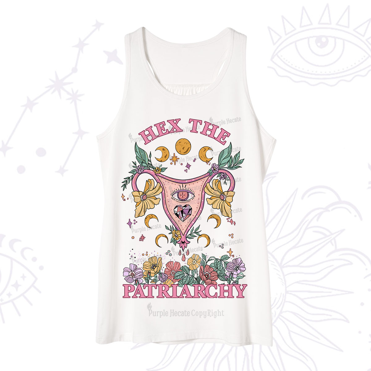 Purplehecate Hex the Patriarchy Feminist Power Tank