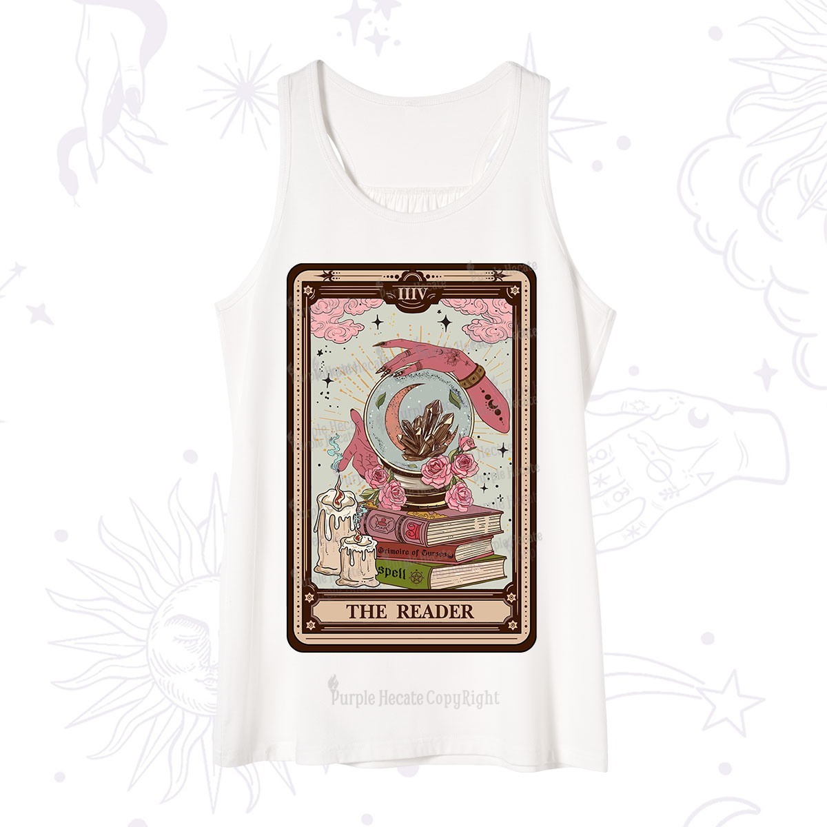 Purplehecate The Reader Tarot Witch Vibes Tank