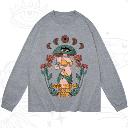 Purplehecate Stay Trippy Little Hippie Long Sleeve T-Shirt