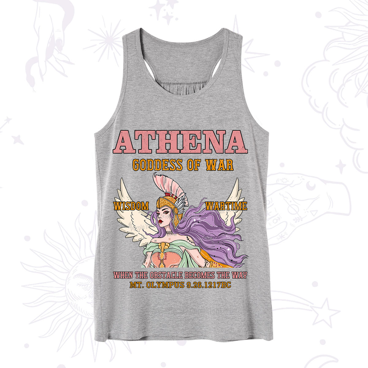 Purplehecate Wise War Goddess Athena Tank