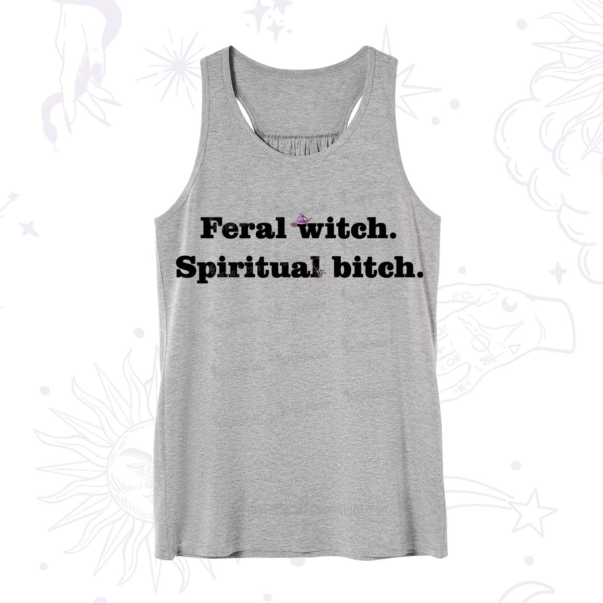Purplehecate Feral Witch Spiritual Bitch Tank