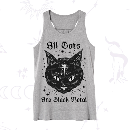 Purplehecate All Cats Are Black Metal Tank