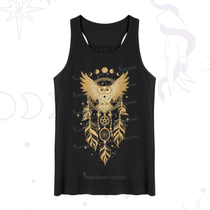 Purplehecate Mystical Owl Dreamcatcher Tank