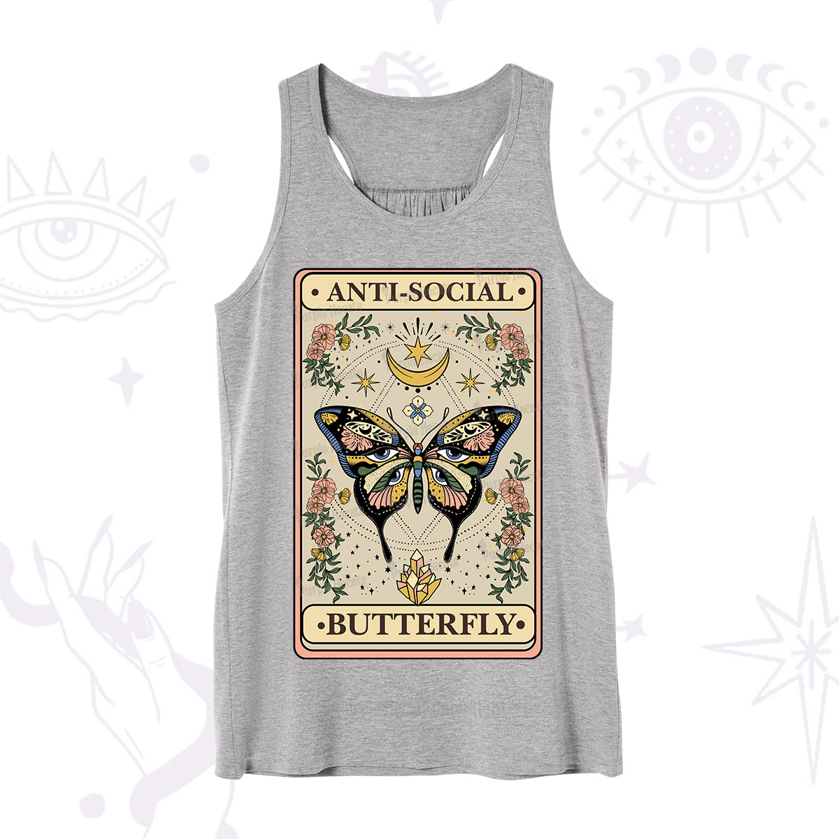 Purplehecate The Anti Social Nutterfly Oracle Card Tank