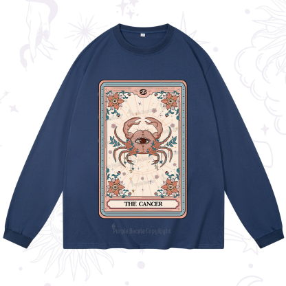 Purplehecate The Cancer Tarot Card Long Sleeve T-Shirt