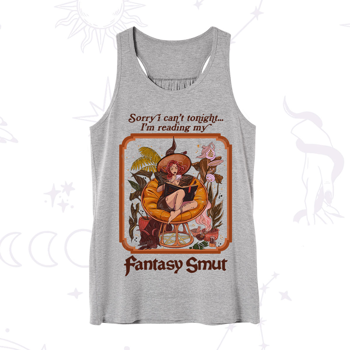 Purplehecate Sorry I Can't Tonight I'm Reading My Fantasy Smut Tank