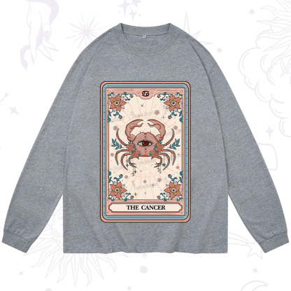 Purplehecate The Cancer Tarot Card Long Sleeve T-Shirt