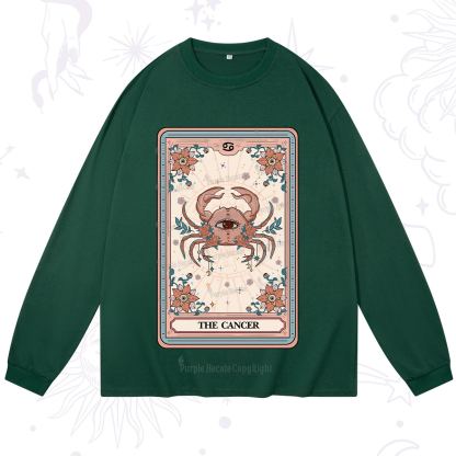 Purplehecate The Cancer Tarot Card Long Sleeve T-Shirt