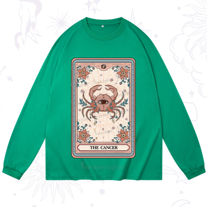 Purplehecate The Cancer Tarot Card Long Sleeve T-Shirt