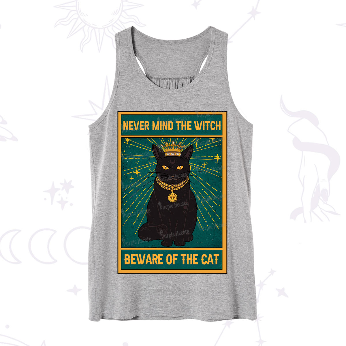 Purplehecate The Never Mind The Witch Beware Of The Cat Oracle Card Tank