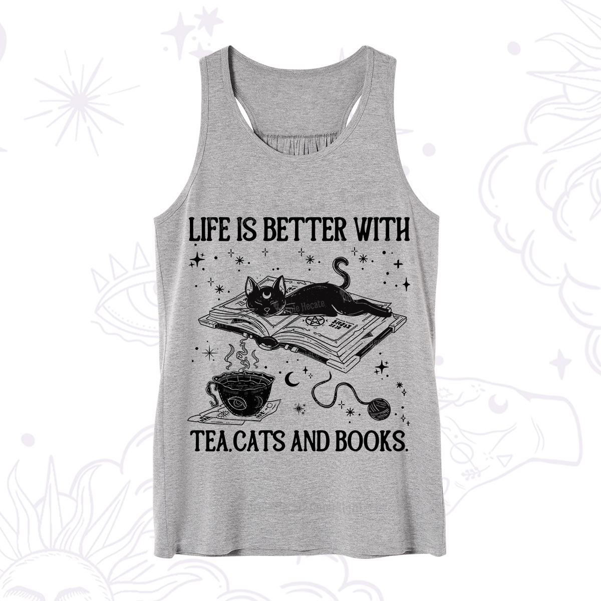 Purplehecate Life Is Better With Cats And Books Tank