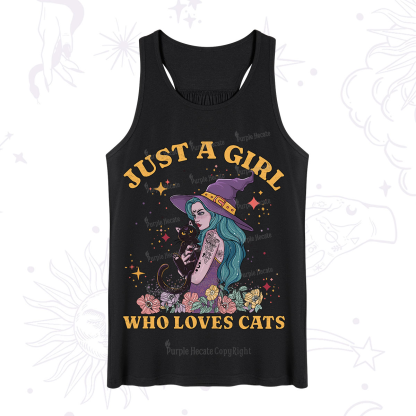 Purplehecate Just A Girl Who Loves Cats Tank