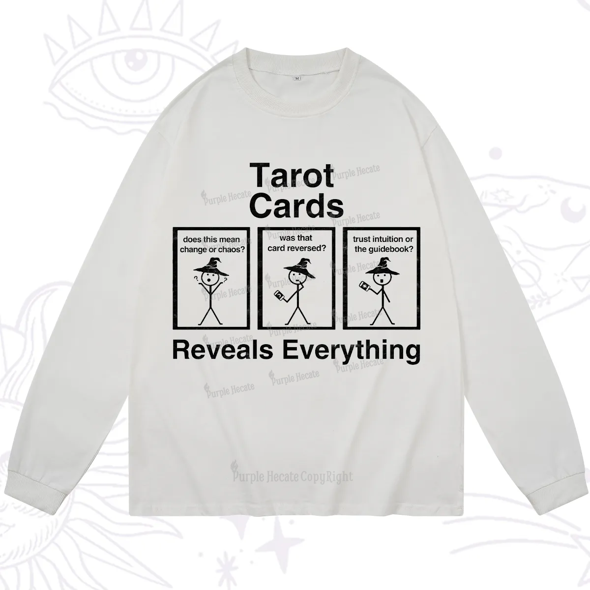 Purplehecate Tarot Card Reveals Everything Long Sleeve T-Shirt