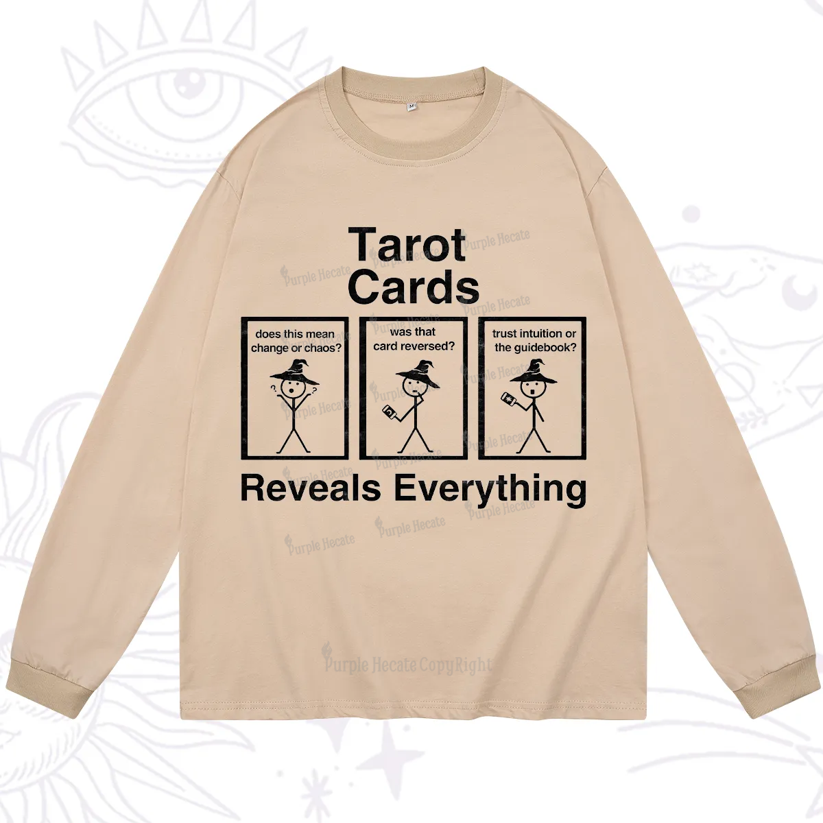 Purplehecate Tarot Card Reveals Everything Long Sleeve T-Shirt