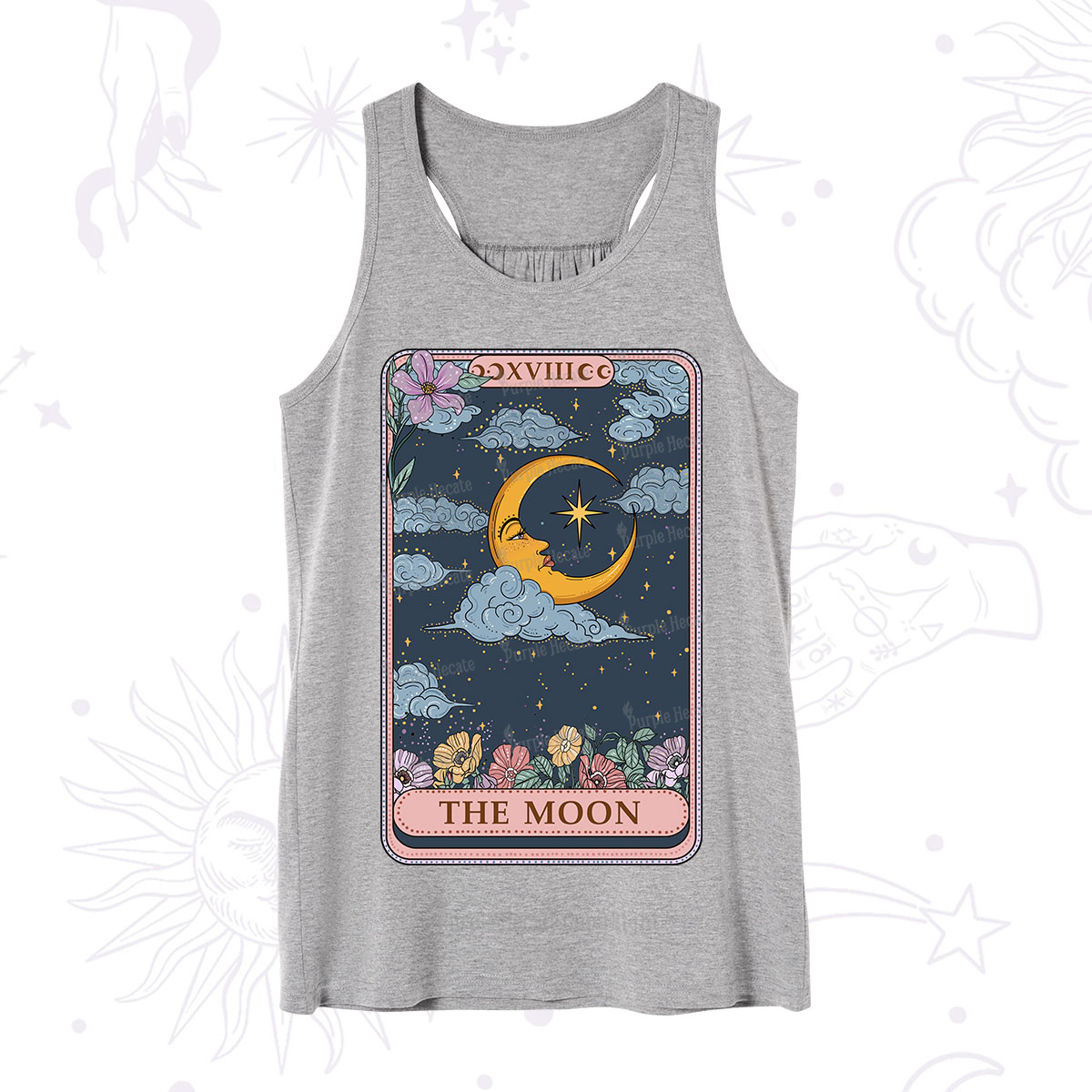 Purplehecate The Moon Tarot Card Tank