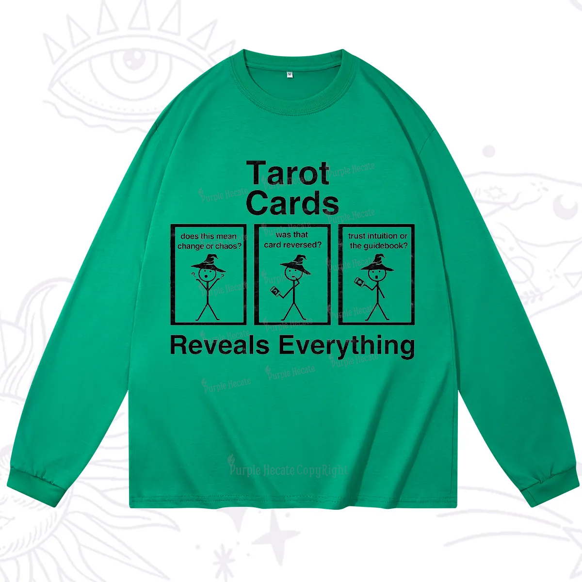 Purplehecate Tarot Card Reveals Everything Long Sleeve T-Shirt