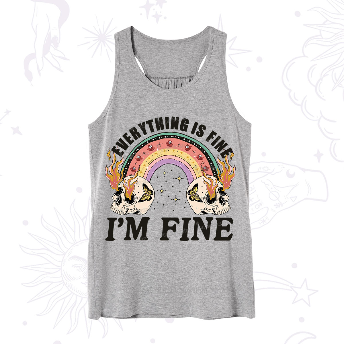 Purplehecate Everything Is Fine Tank