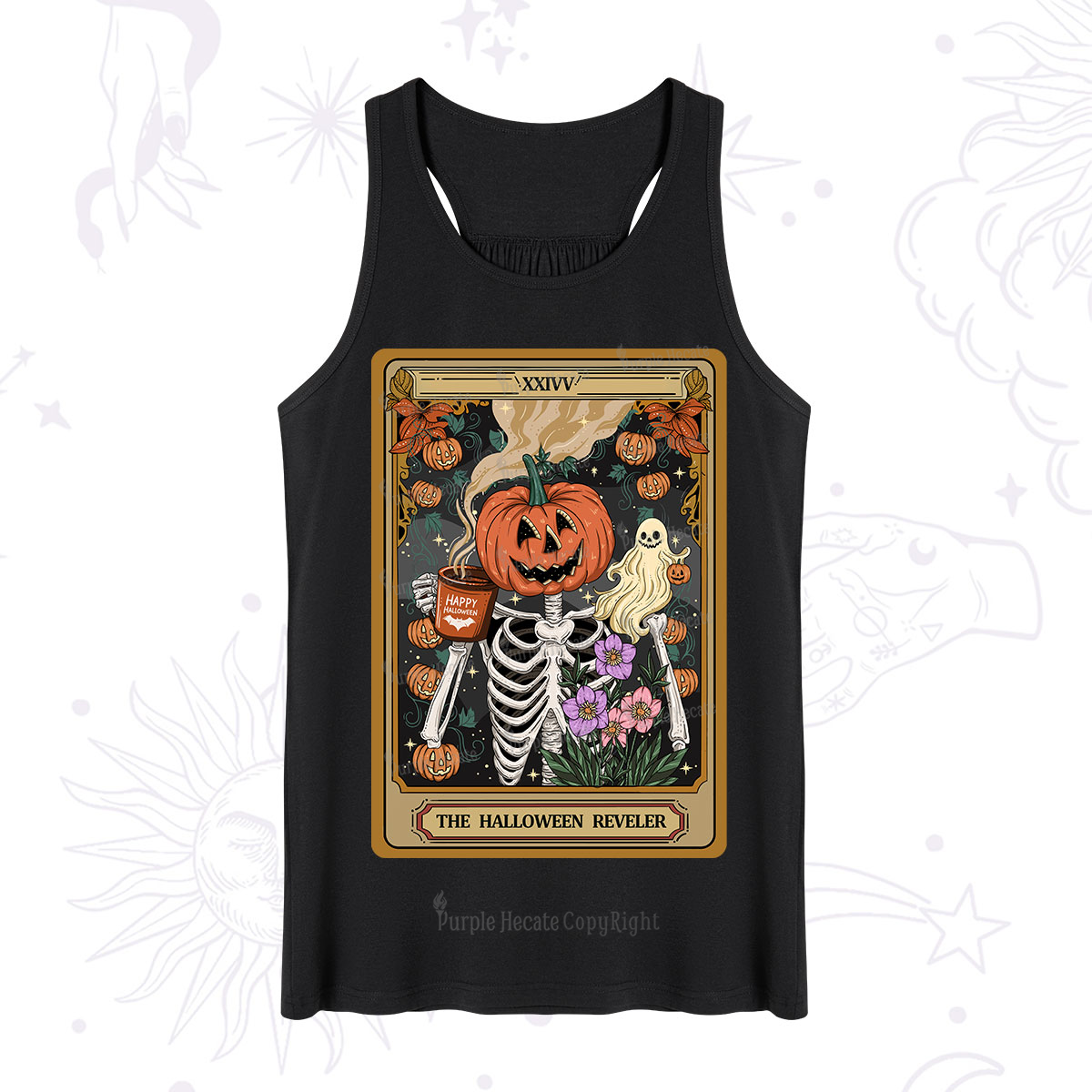 Purplehecate The Halloween Reveler Tarot Tank