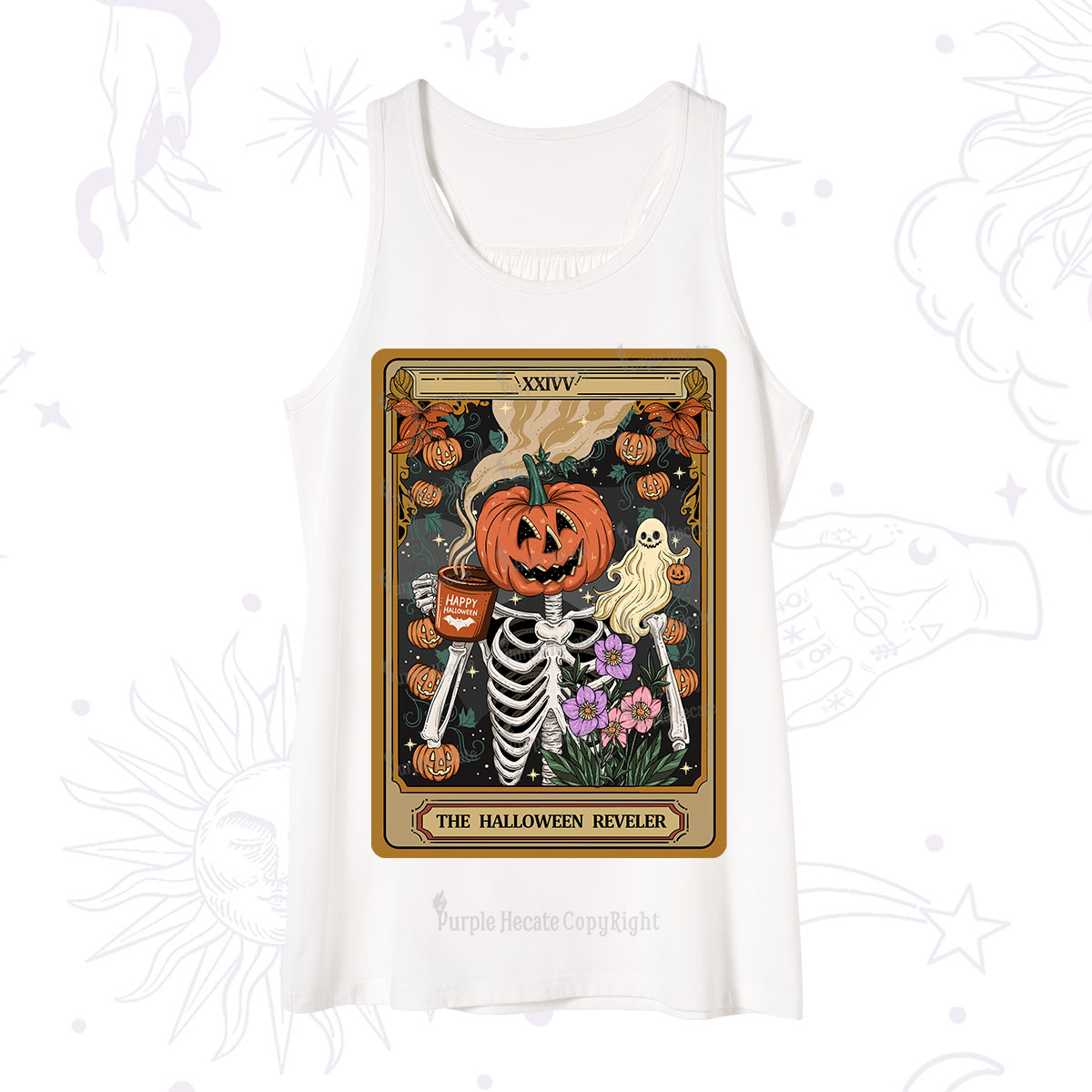 Purplehecate The Halloween Reveler Tarot Tank