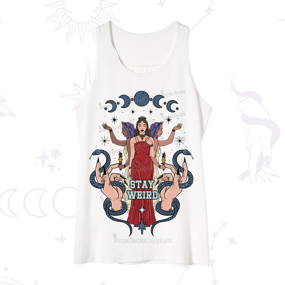 Purplehecate Stay Weird Goddess Tank