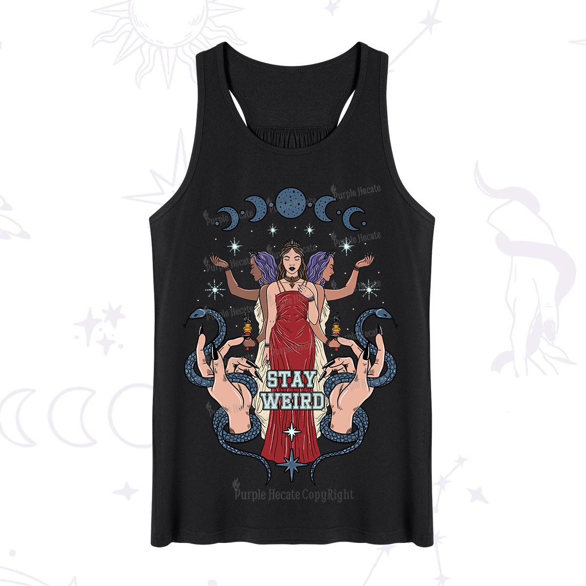 Purplehecate Stay Weird Goddess Tank
